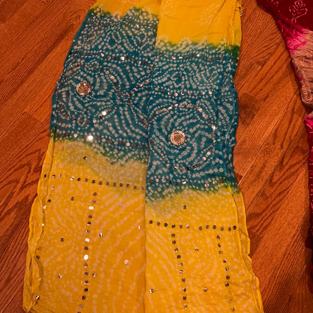 Bundle of Bandhani dupattas